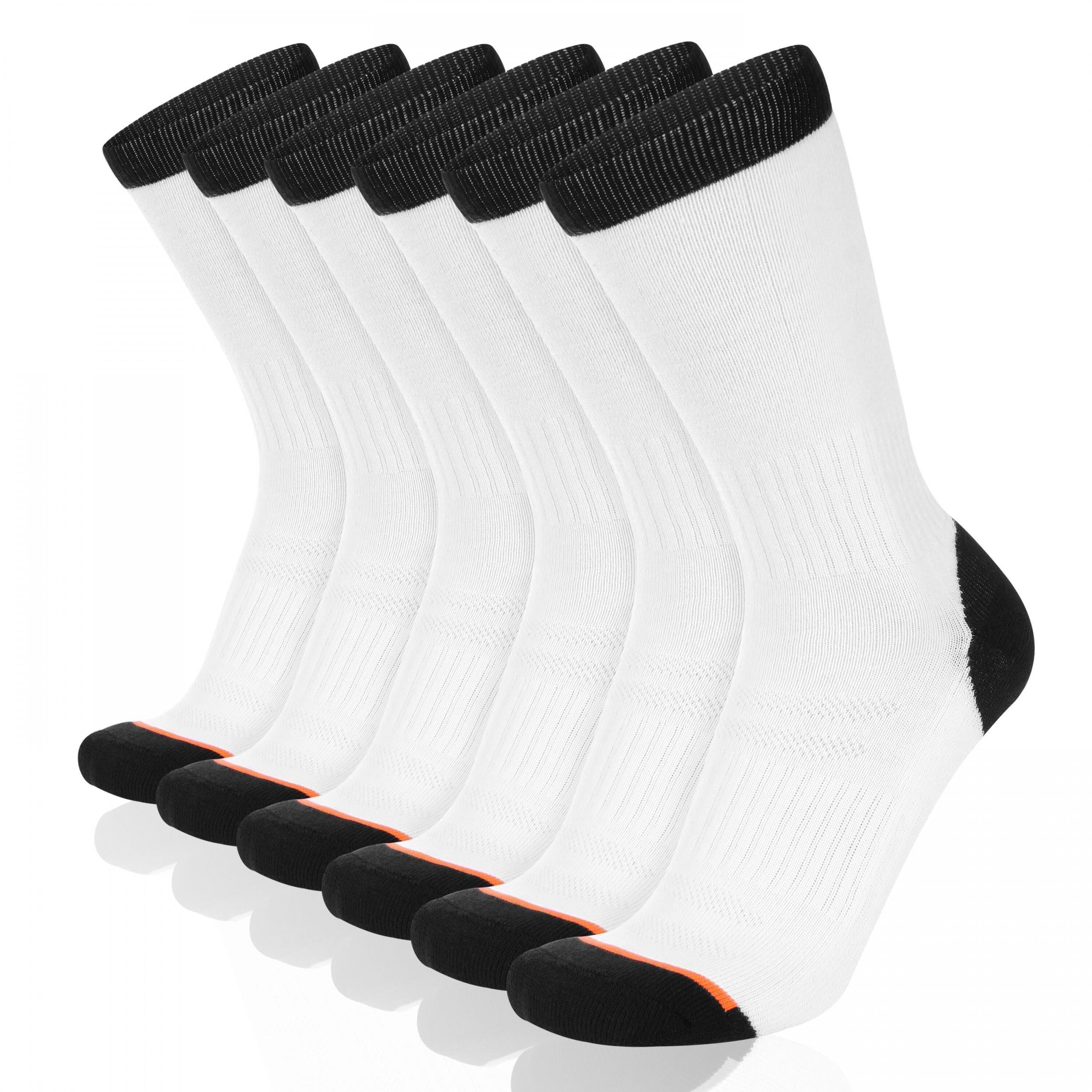 ACEFINE 6 Pairs Crew Socks Soft Breathable Sports Men's Autumn Winter