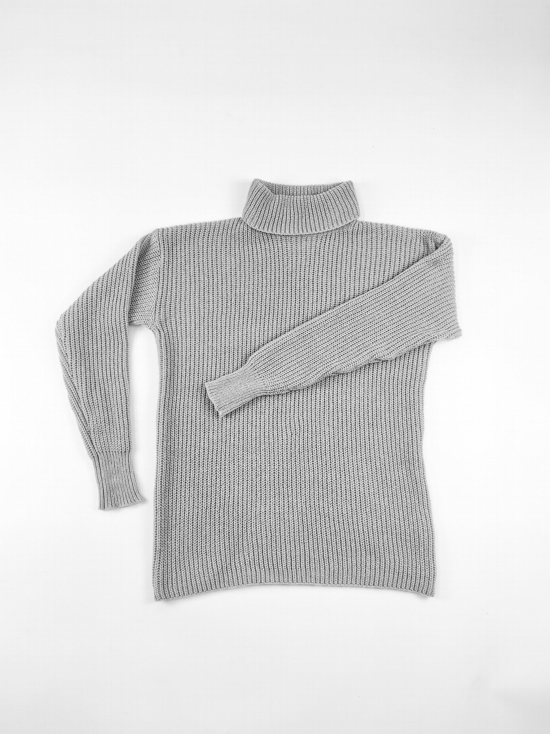 Casual Sweater Women's High Neck Jumper