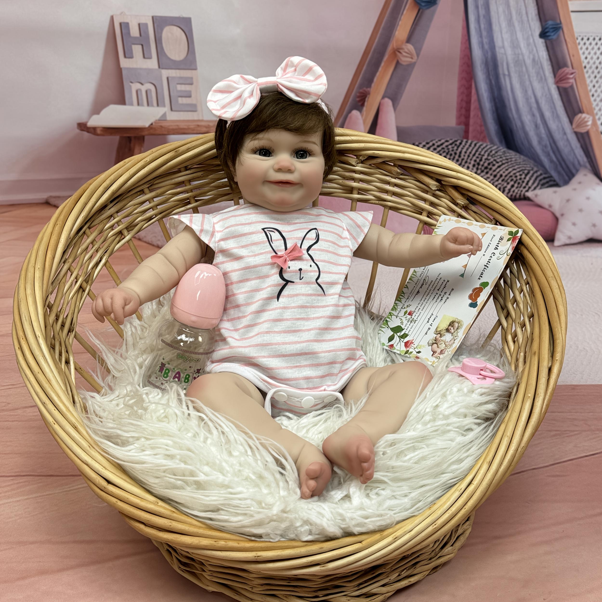 Soft Vinyl&Cloth Body Reborn Dolls - Ideal Holiday Gift for Grandsons And Gran