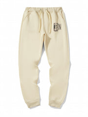 Men's Letter Print Jogger Sweatpants, Drawstring Sport Pants