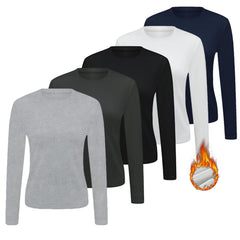 5pcs Long Sleeve Thermal Base Layer Top for Women