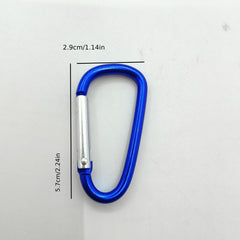 1pc D Aluminum Alloy Buckle Backpack Water Bottle Hanging Spring Hook Keychain
