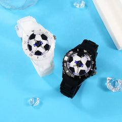 Sports Style Football Fan Quartz Watch for Boys, Birthday Gift