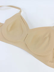 Women's Push Up Bra Striped Side Comfortable Solid Soft Bra Lingerie