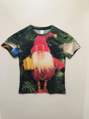 Santa Claus Pattern Men's Graphic T shirt Casual Comfy Tees