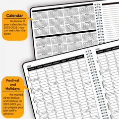 2022-2023 Planner July-June Monthly Weekly To Do List Notes Goals