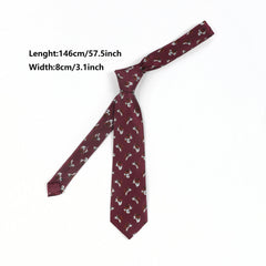 Men's Dog Head Pattern Funny Party Tie