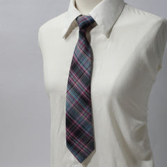 2pcs Red Plaid Bow Tie Neck Tie College Style Dress Shirt Accessory