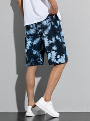 Men's Tie Dyed Shorts for Summer Workouts