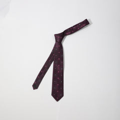 Men's Business Casual Cotton Cloth Flower Graphic Tie