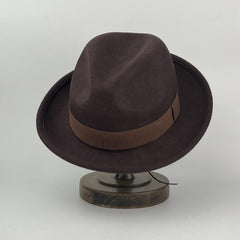 Fedora Cap Couple Woolen Felt Jazz Hat