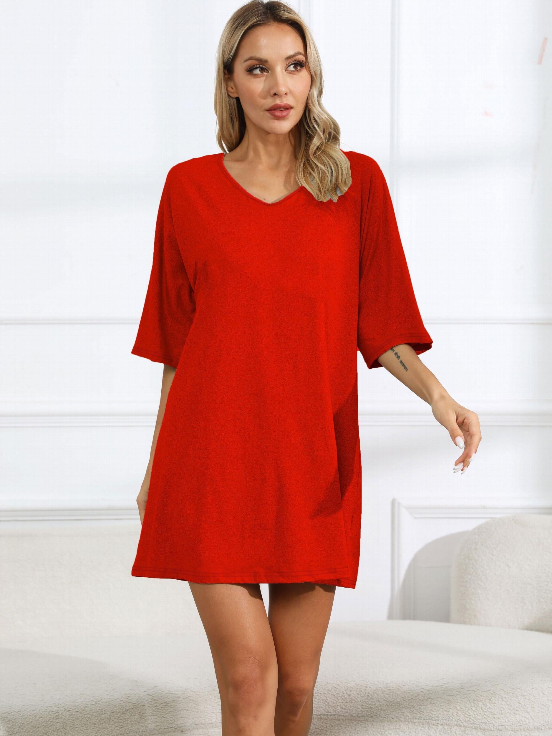 Slogan Print Tee Sleep Dress