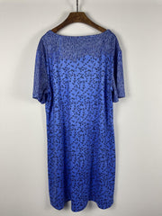 Women's Plus Ditsy Floral Print Casual Dress