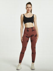 Tie Dye High Stretch Leggings High Waist Yoga Running Pants