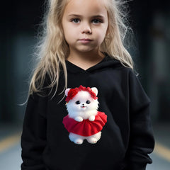 Kitty Print 2pcs Girls Outfits For Sports Spring Fall Outdoor Gift