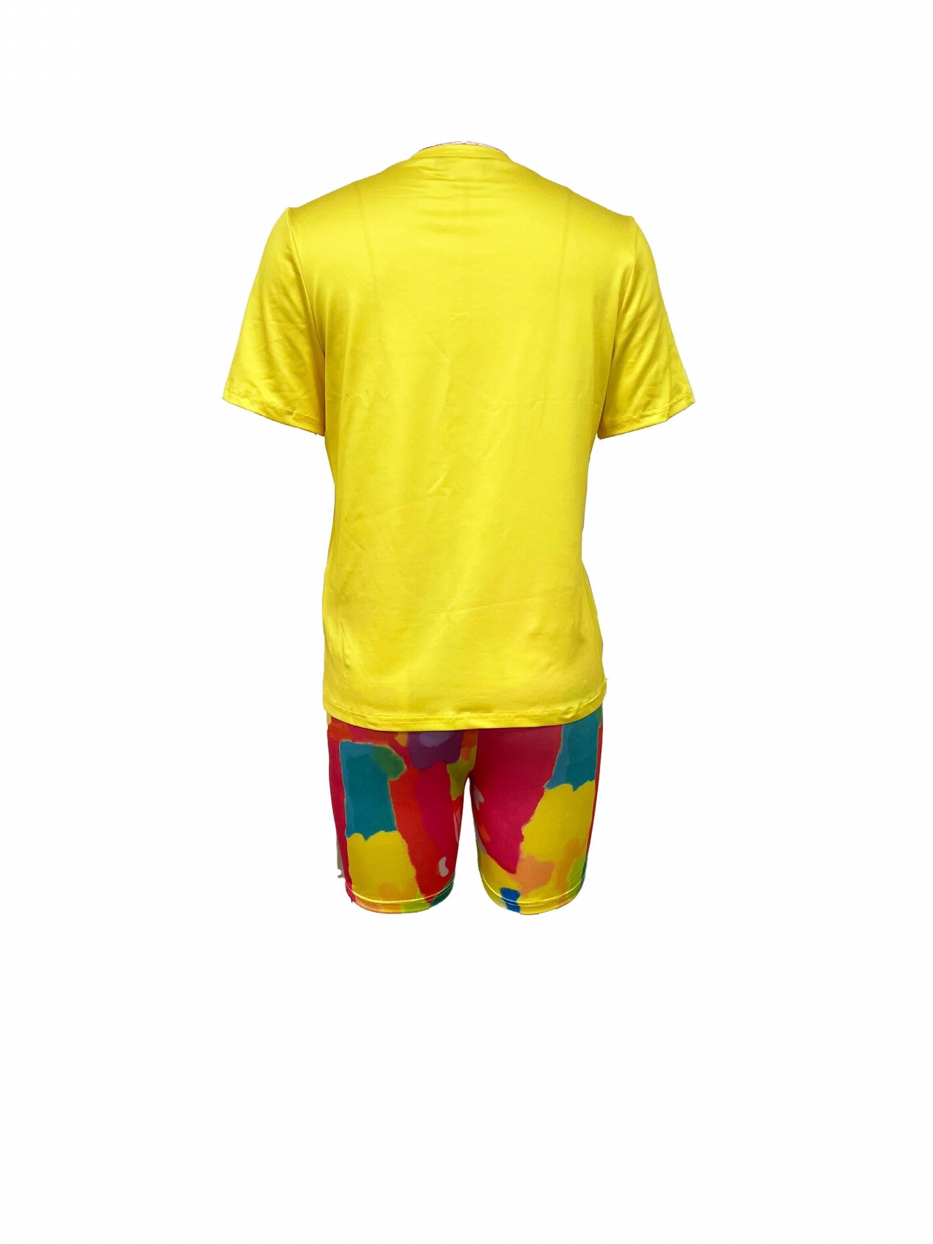 Faith Letter Print Tee & Full Printed Shorts Set