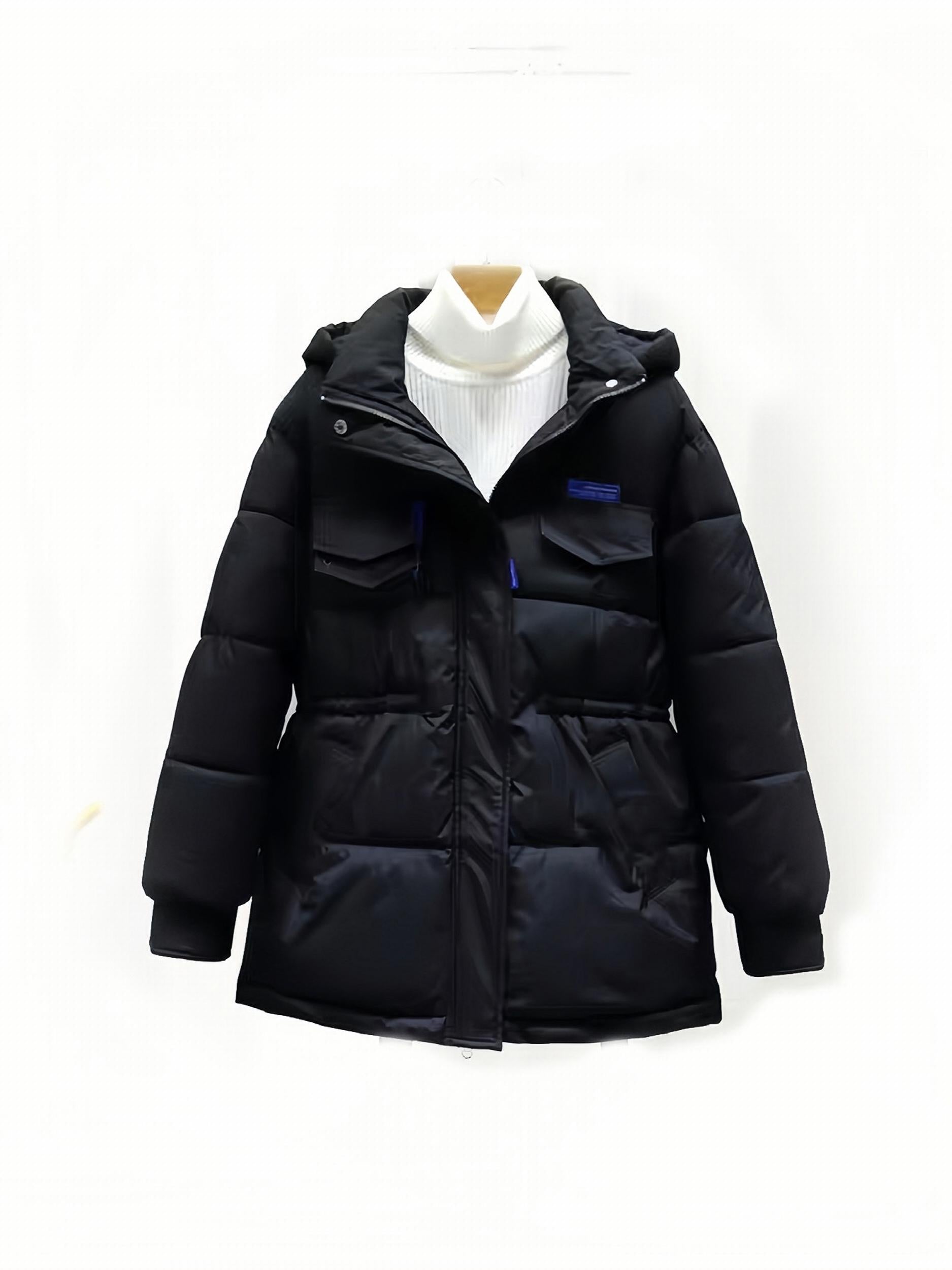 Versatile Loose Puffer Coat For Women Winter Thickened Warm Hooded Jacket