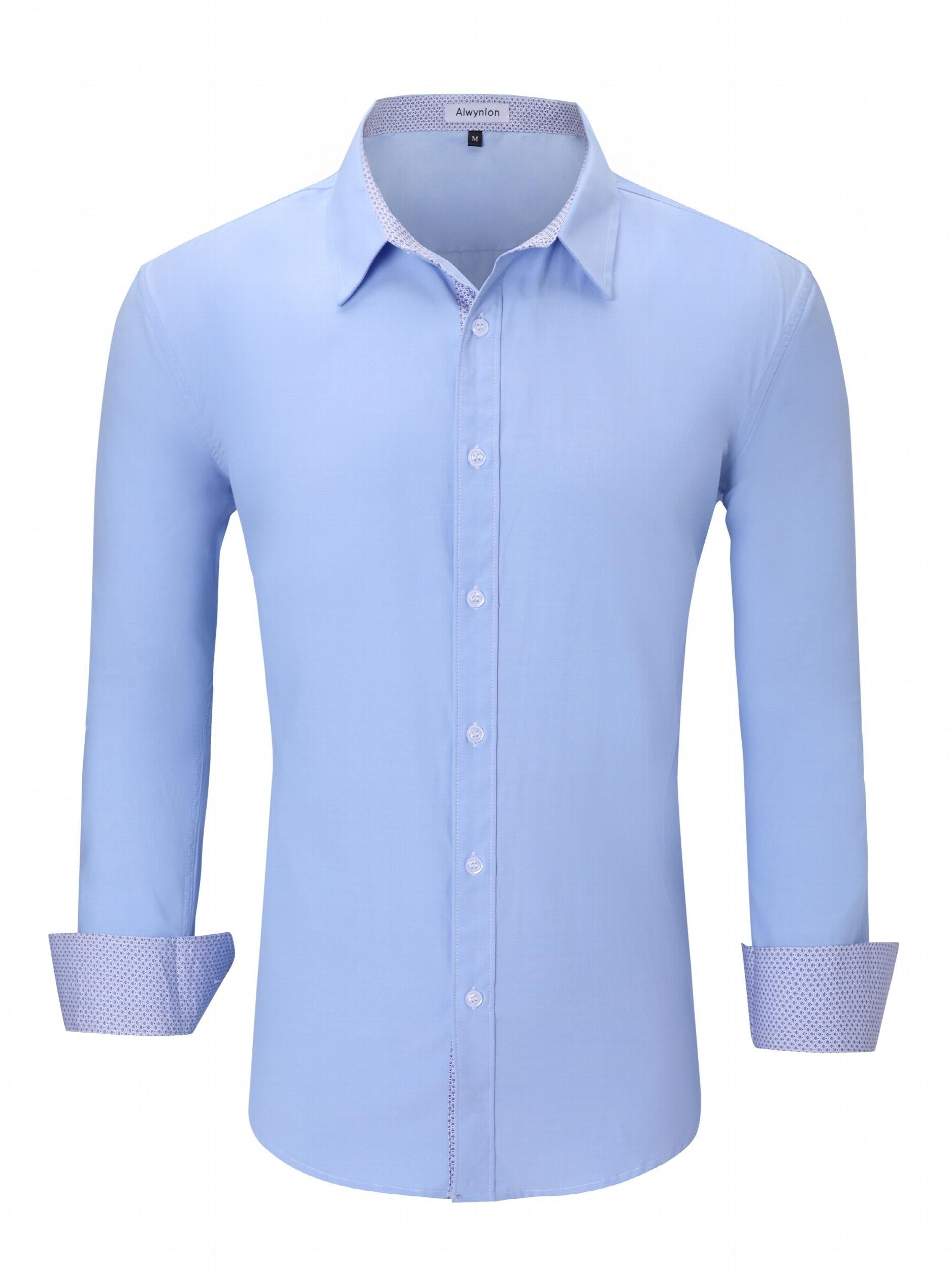 Men's Casual Button Up Long Sleeve Shirt