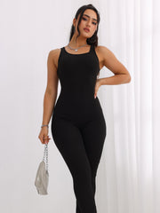 Yoga Sleeveless Jumpsuit Slim Fit Sexy Bodysuit Women's Activewear