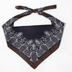 Men's Crown Pattern Square Scarf