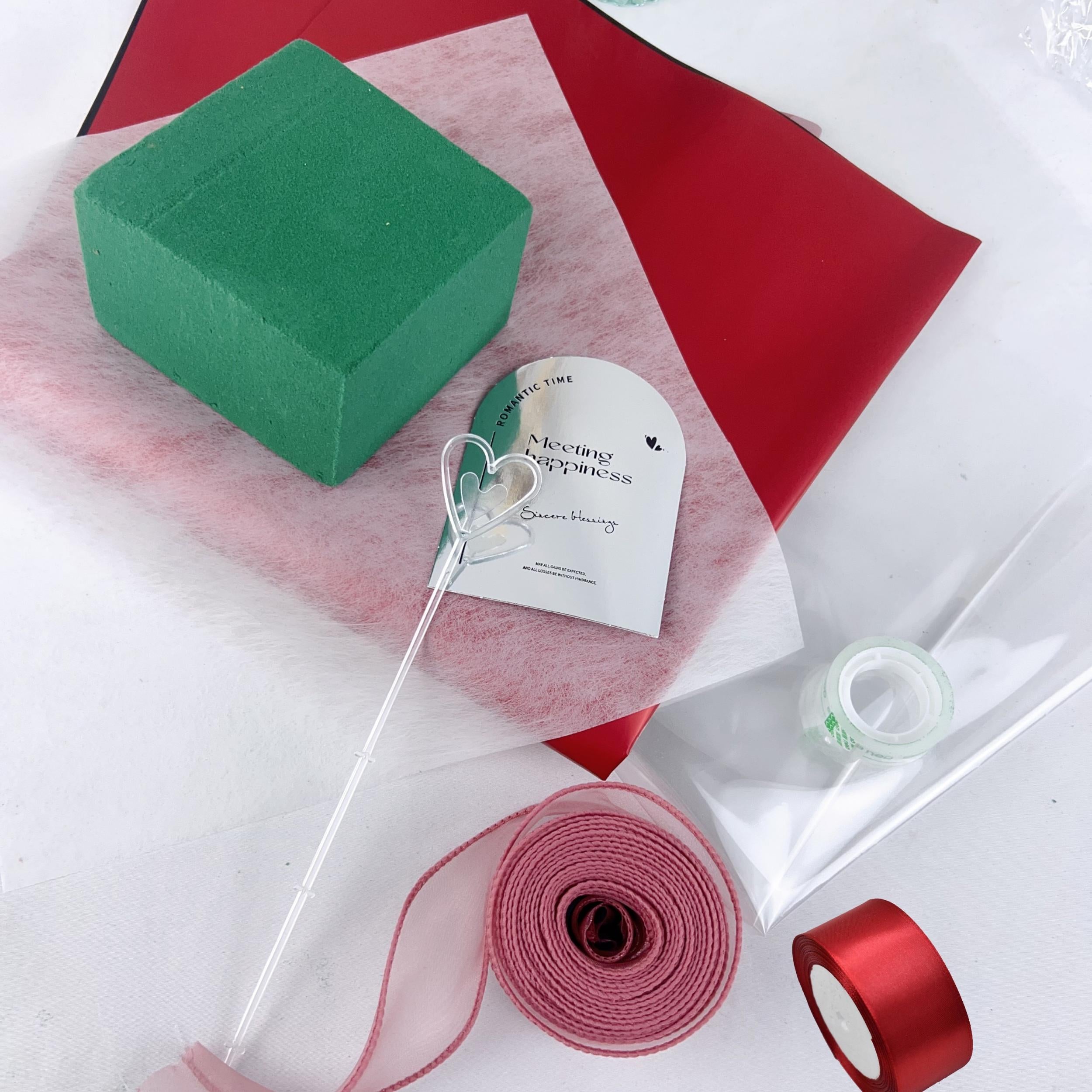 Waterproof Flower Packaging Paper Set - Double Sided Silk High Quality