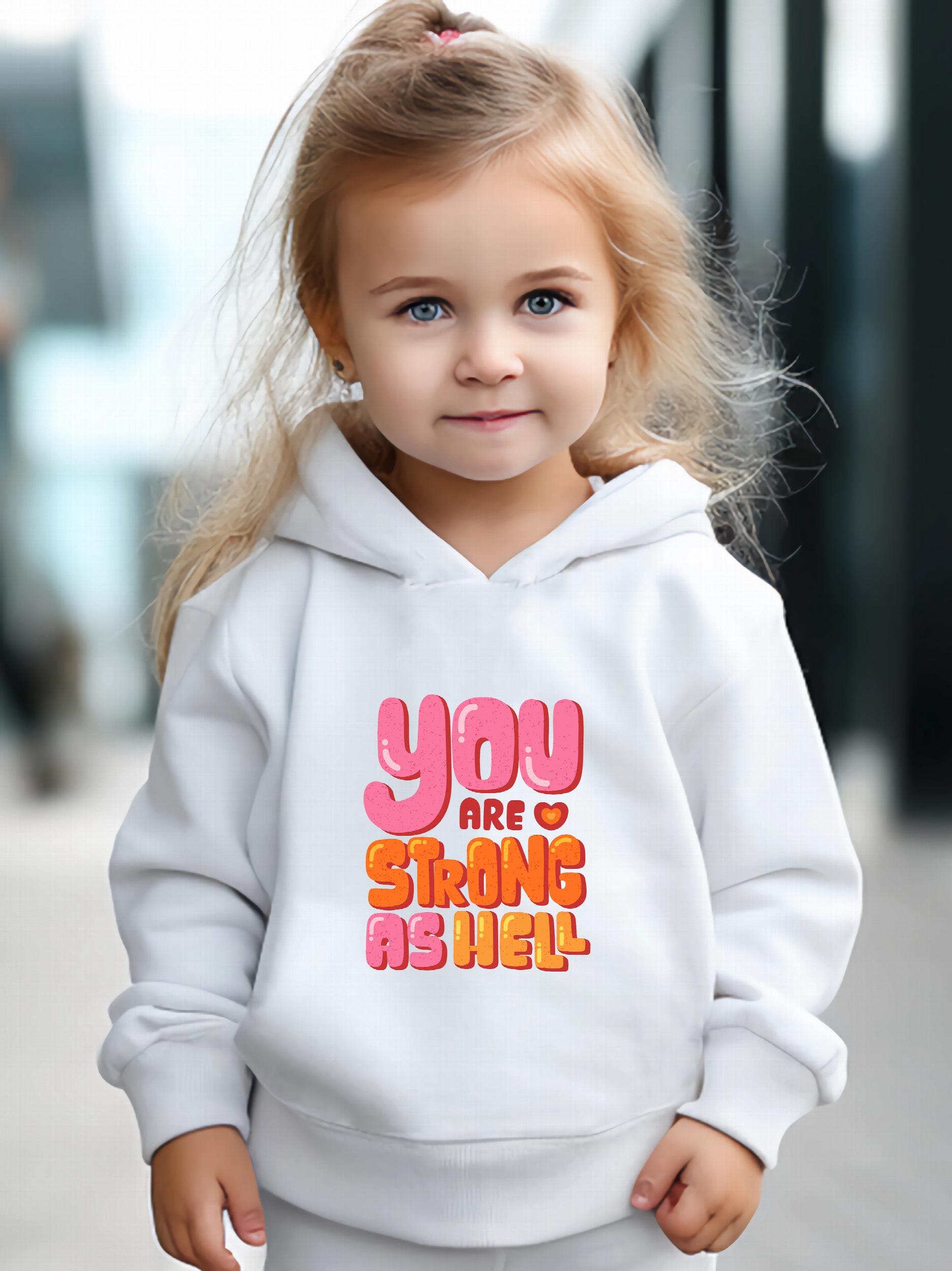 Strong As Hell Hooded Sweatshirt Girls Comfy Hoodies Pullover & Sweatpants