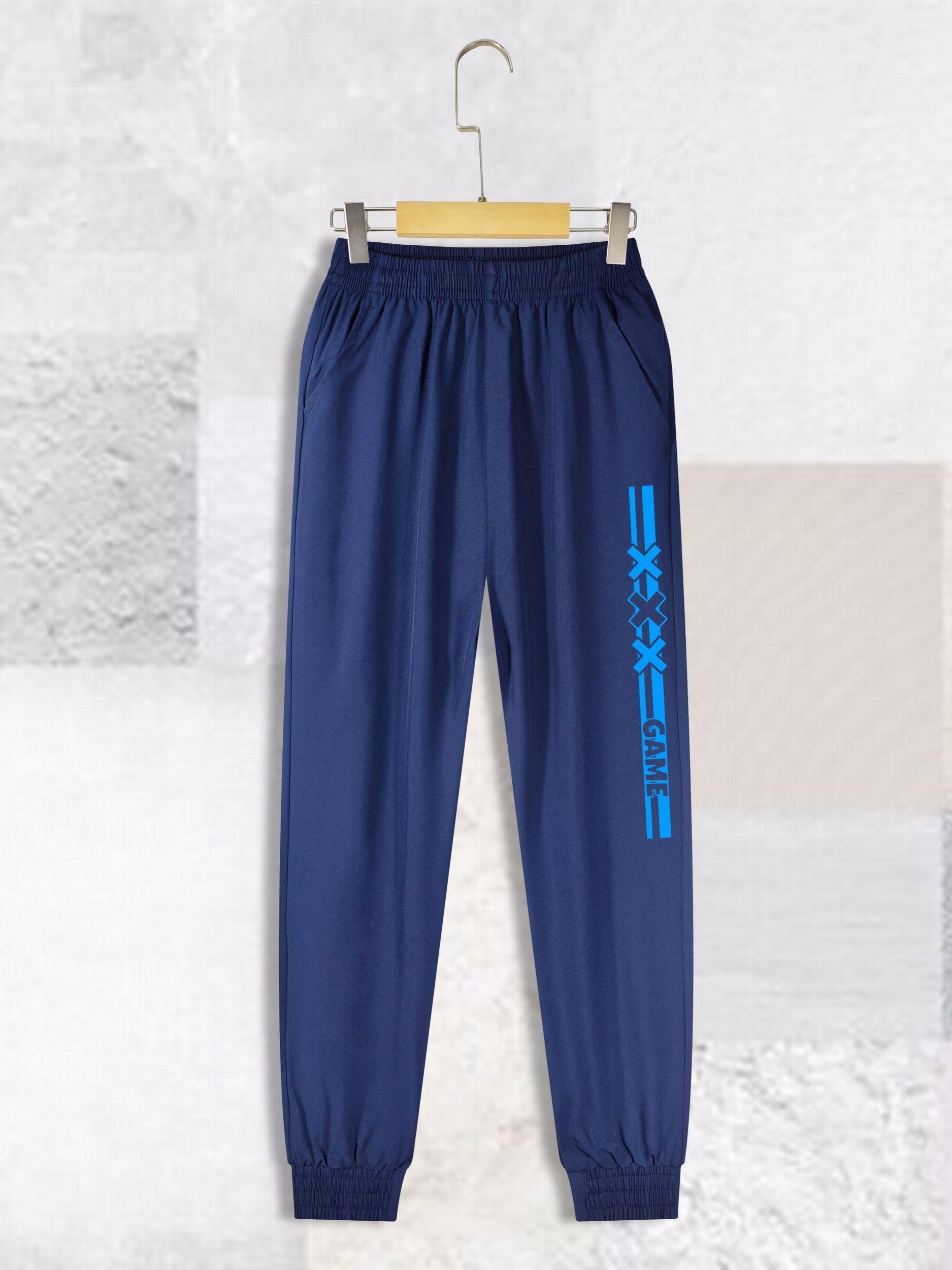 DREAMS Letter Print Boys Casual Long Pants