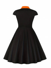 Colorblock Shirt Dress
