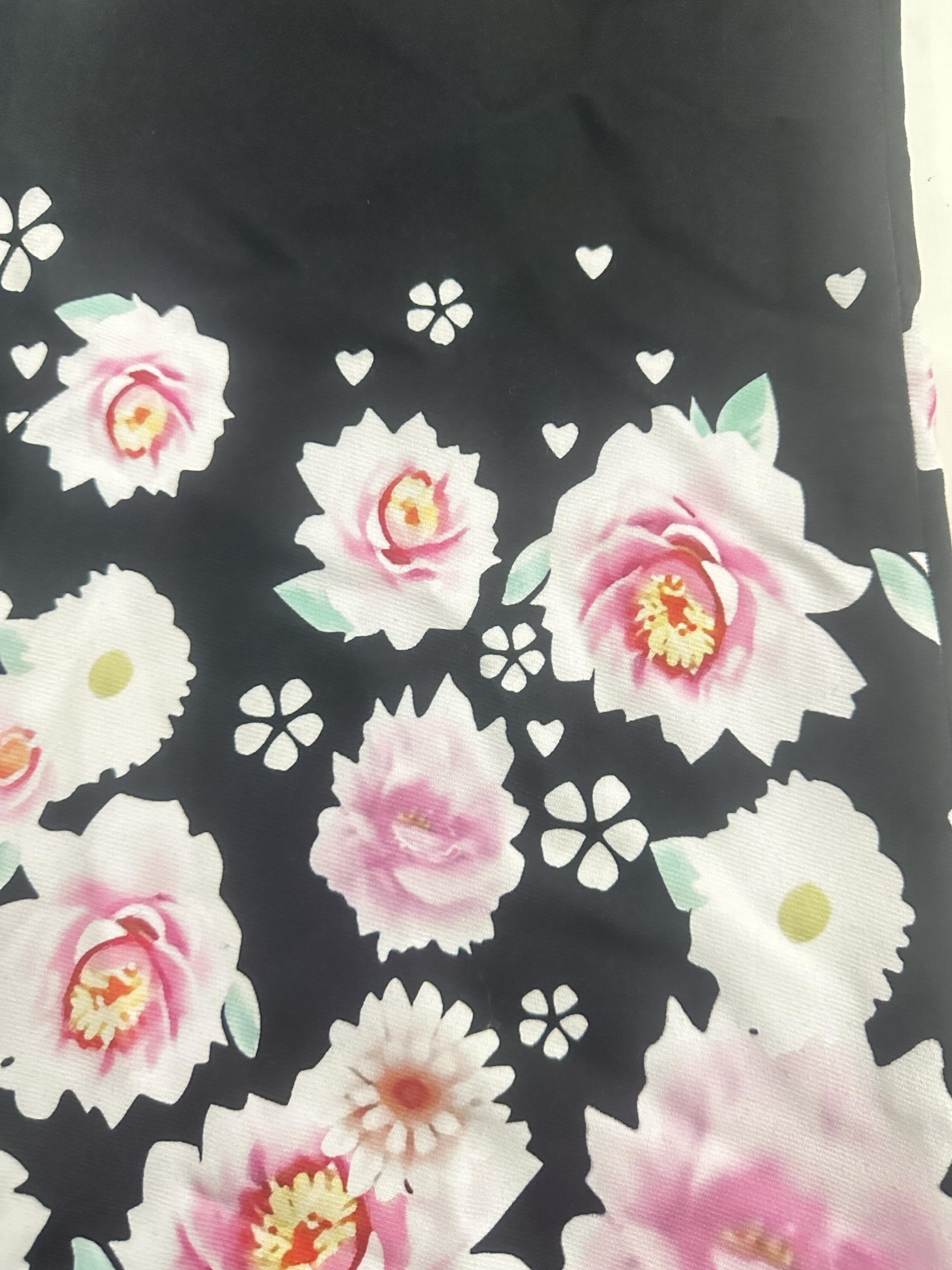 Floral Split Lapel Open Front Blazer Long Sleeve Slim Fit