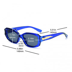 Square Polarized Sunglasses UV400 for Driving Fishing Travel