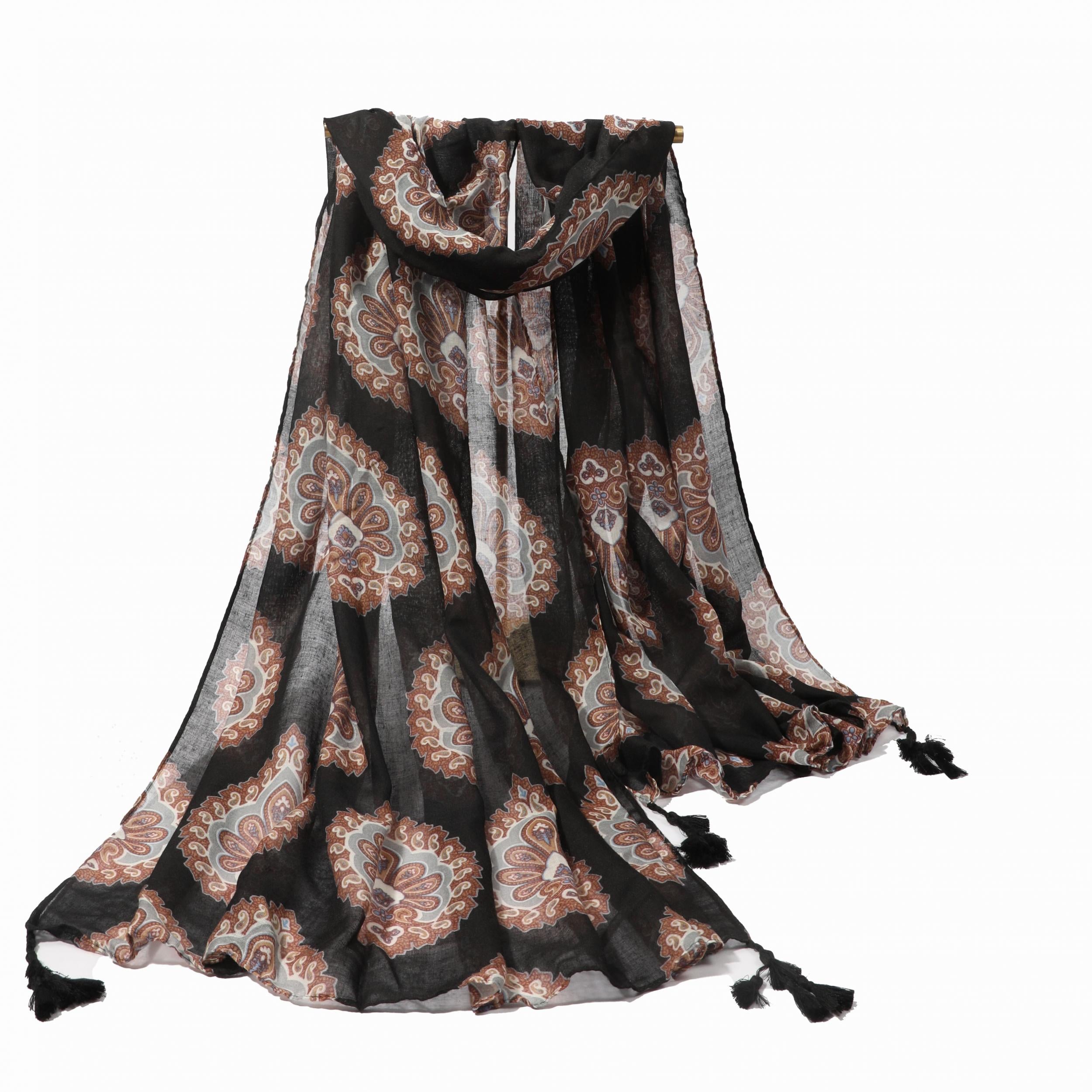 Men's Casual Cashew Flower Ethnic Style Scarf