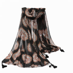 Men's Casual Cashew Flower Ethnic Style Scarf