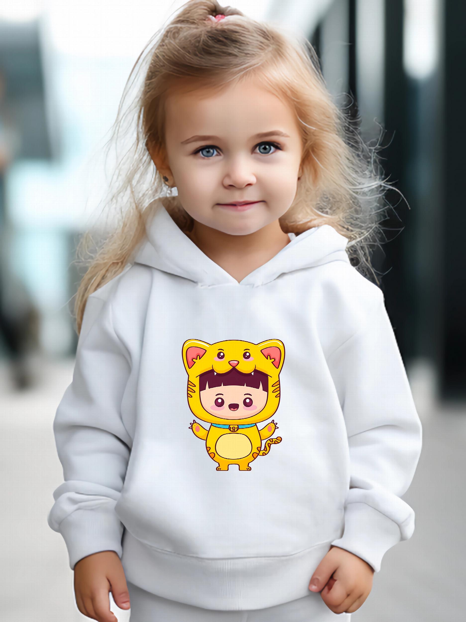 Cartoon Boy Print 2pcs Girls Outfits For Sports Spring Fall Outdoor Gift
