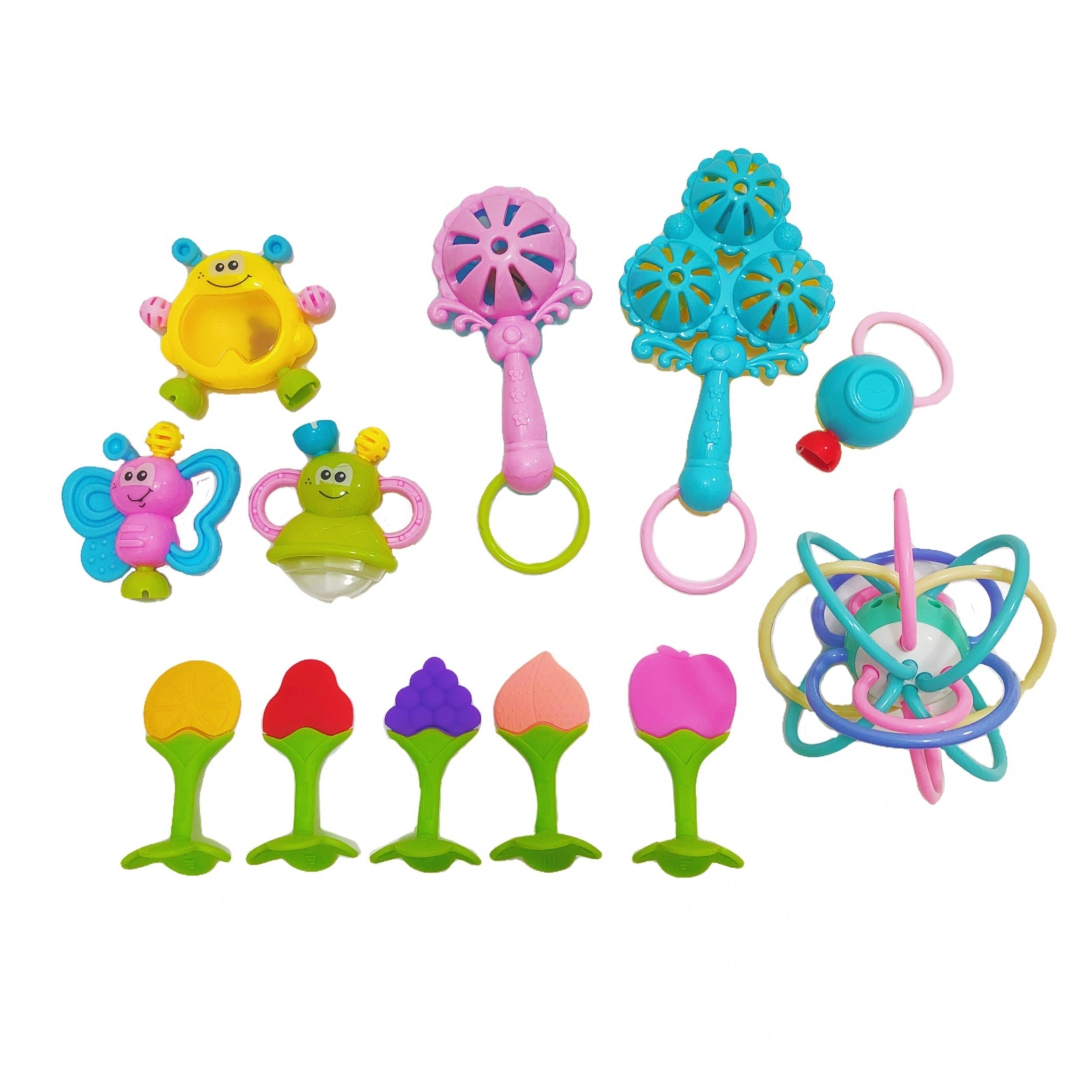 Baby Teething Toys Hand Rattles Teether Boys Girls Grasping Training