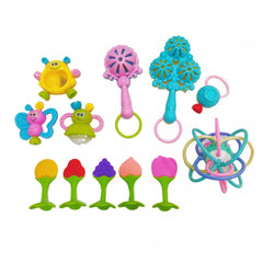 Baby Teething Toys Hand Rattles Teether Boys Girls Grasping Training