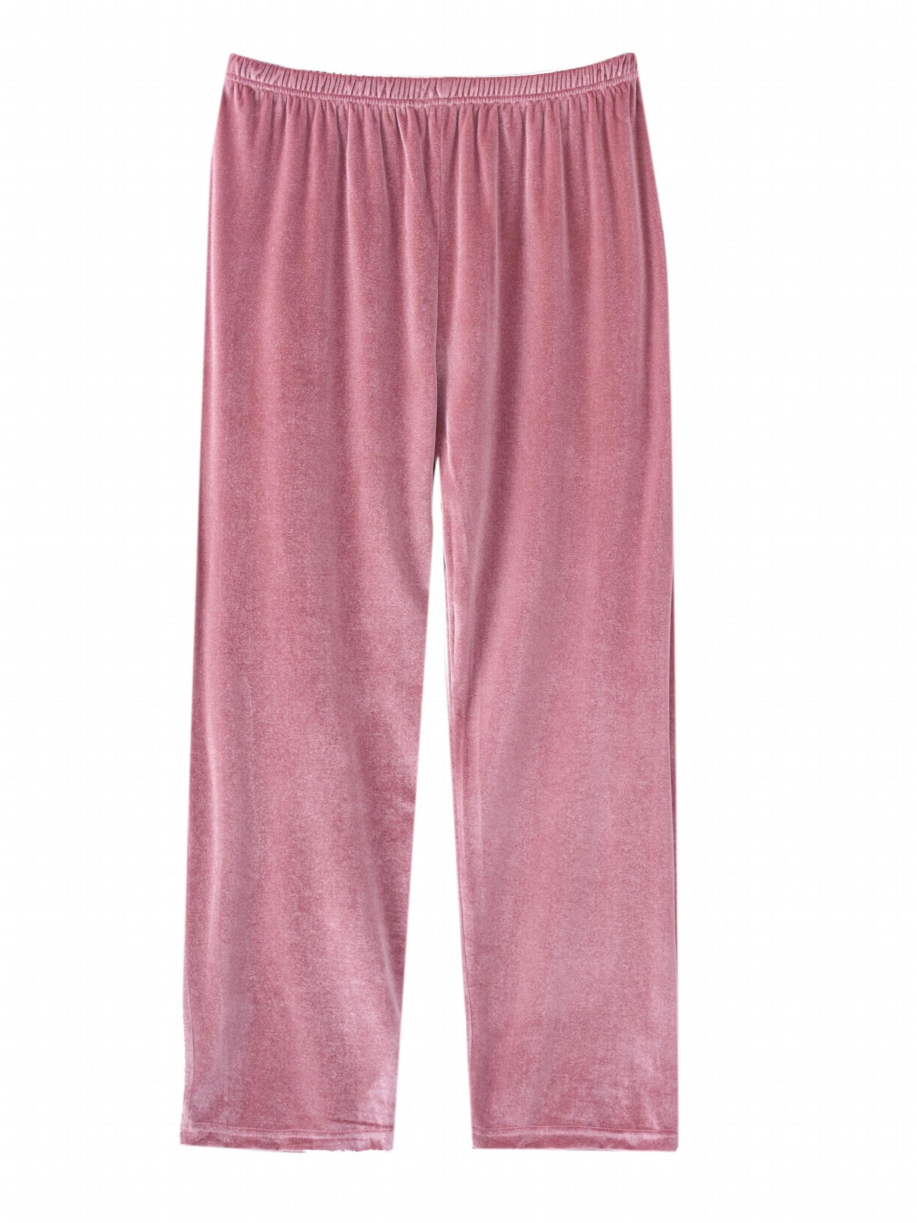 Velvet High Waisted Soft Warm Home Wear Pants