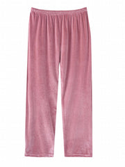 Velvet High Waisted Soft Warm Home Wear Pants