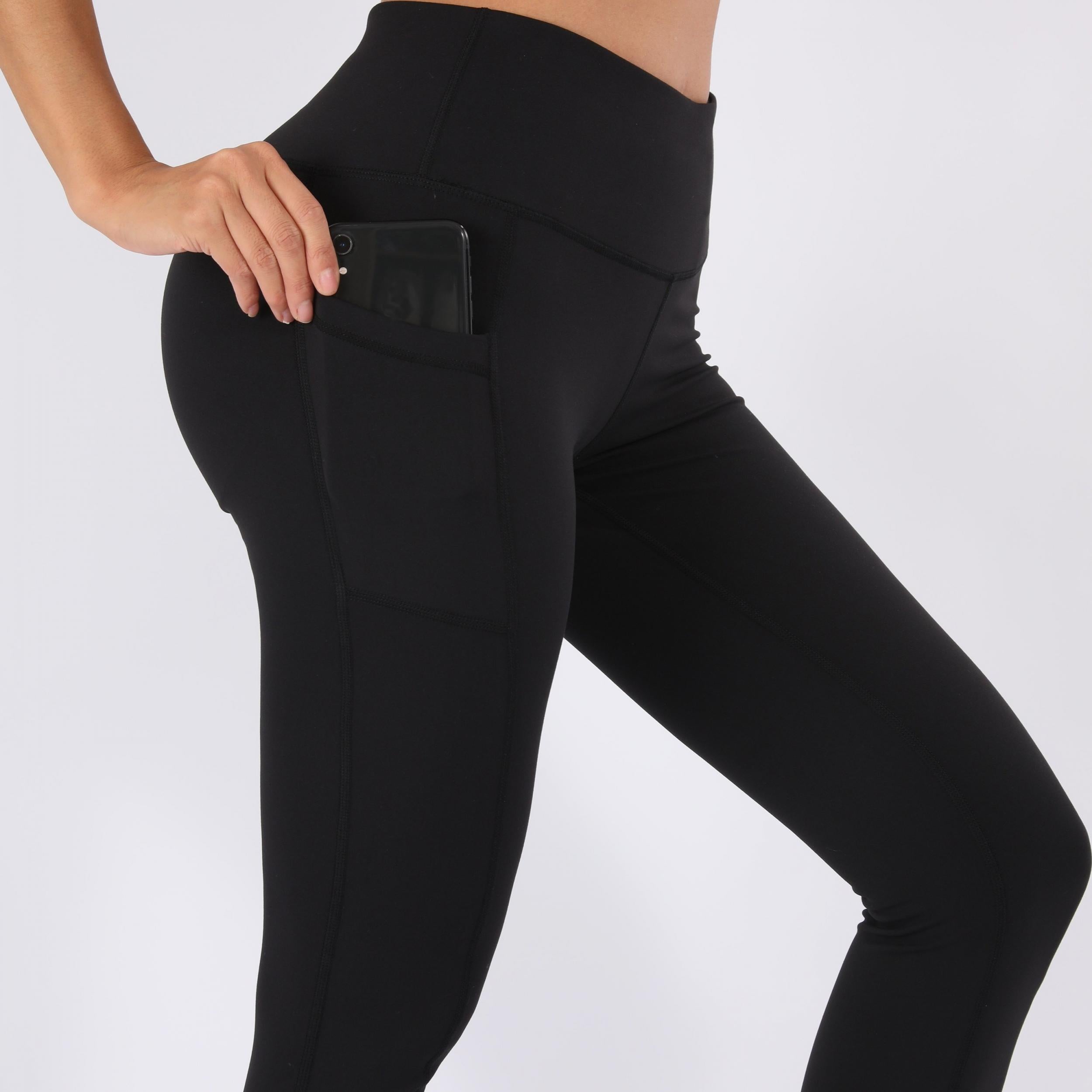 Thickened Yoga Pants With Pocket High Stretch Leggings