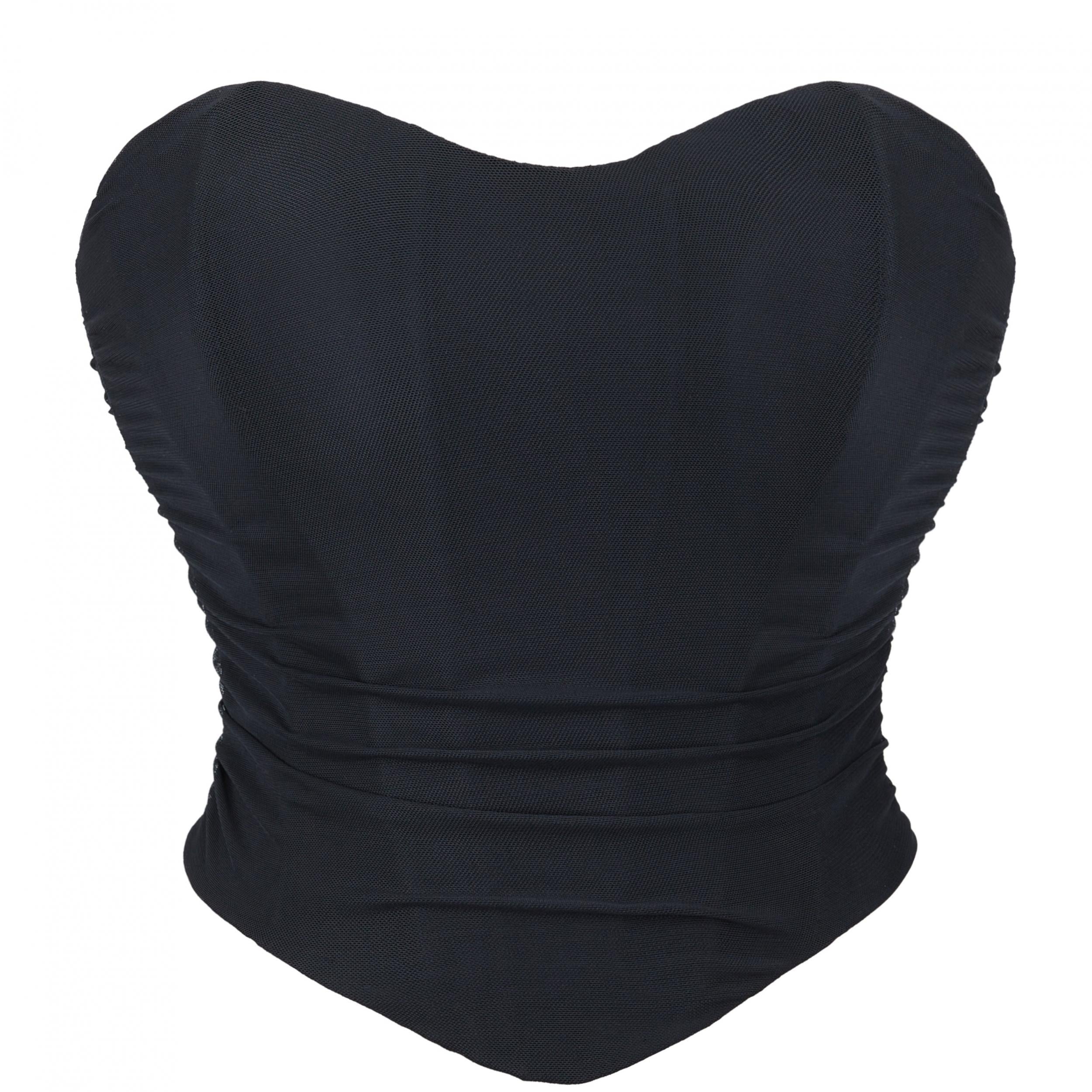 Lace-Up Slimmer Body Shaper Strapless Corset Bustier