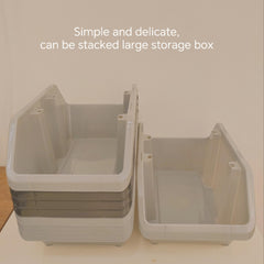 Large Stackable Storage Box Desk Organizer Room Decor Home Decor Kitchen Acce