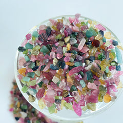 Rainbow Tourmaline Chips 50g 3-7mm Healing Balance Energy Reiki Wicca