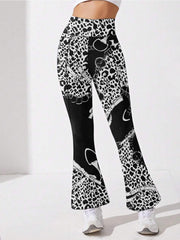 Flared Slimming Yoga Leggings High Stretch Fitness Yoga Pants