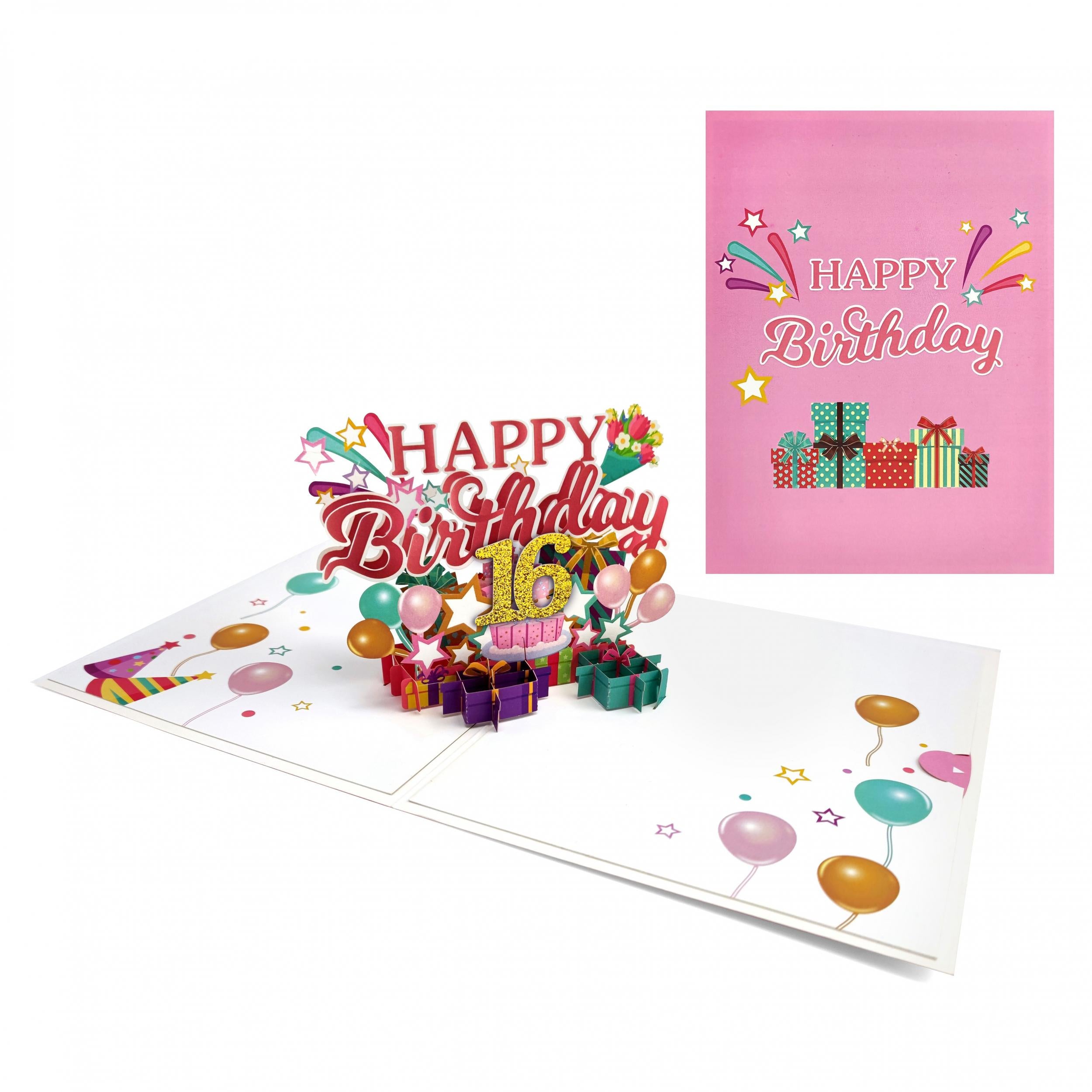 3D Birthday Greeting Card Popup Card Friends Celebration Card