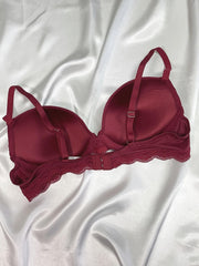 Lace Push Up Bra with Scallop Trim