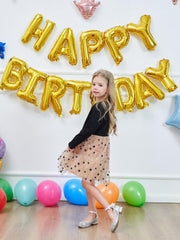 Girls Sequin Princess Dress Long Sleeve Party Dress