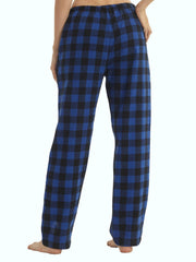 2pcs Plaid Lounge Pants Casual & Soft Drawstring Elastic Waistband Pants