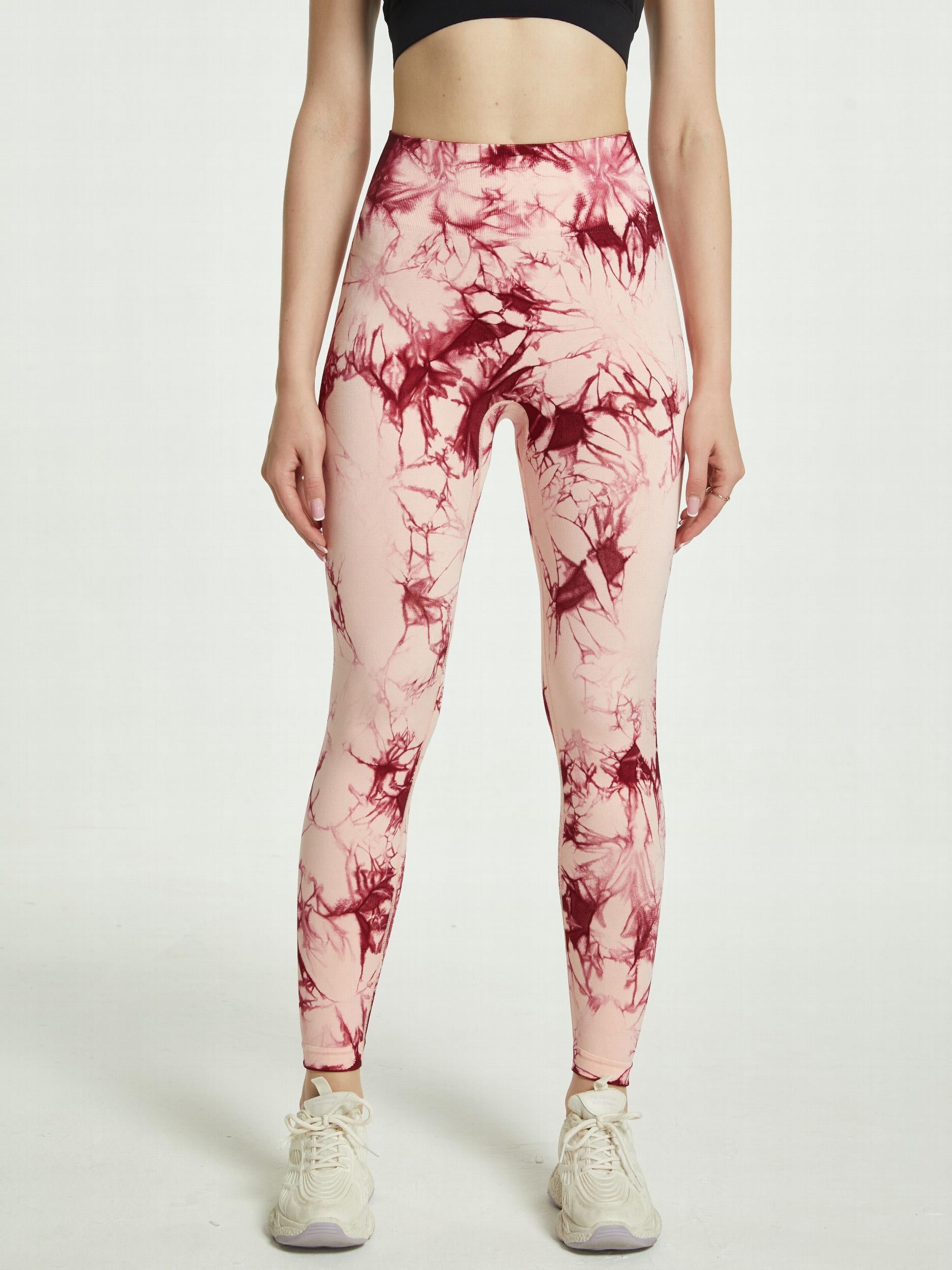 Tie Dye High Stretch Leggings High Waist Yoga Pants Women's Activewear