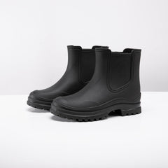 Solid PVC Non Slip Wear Resistance Rain Boots Waterproof Soft Sole