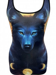 Wolf Graphic Tank Top for Women
