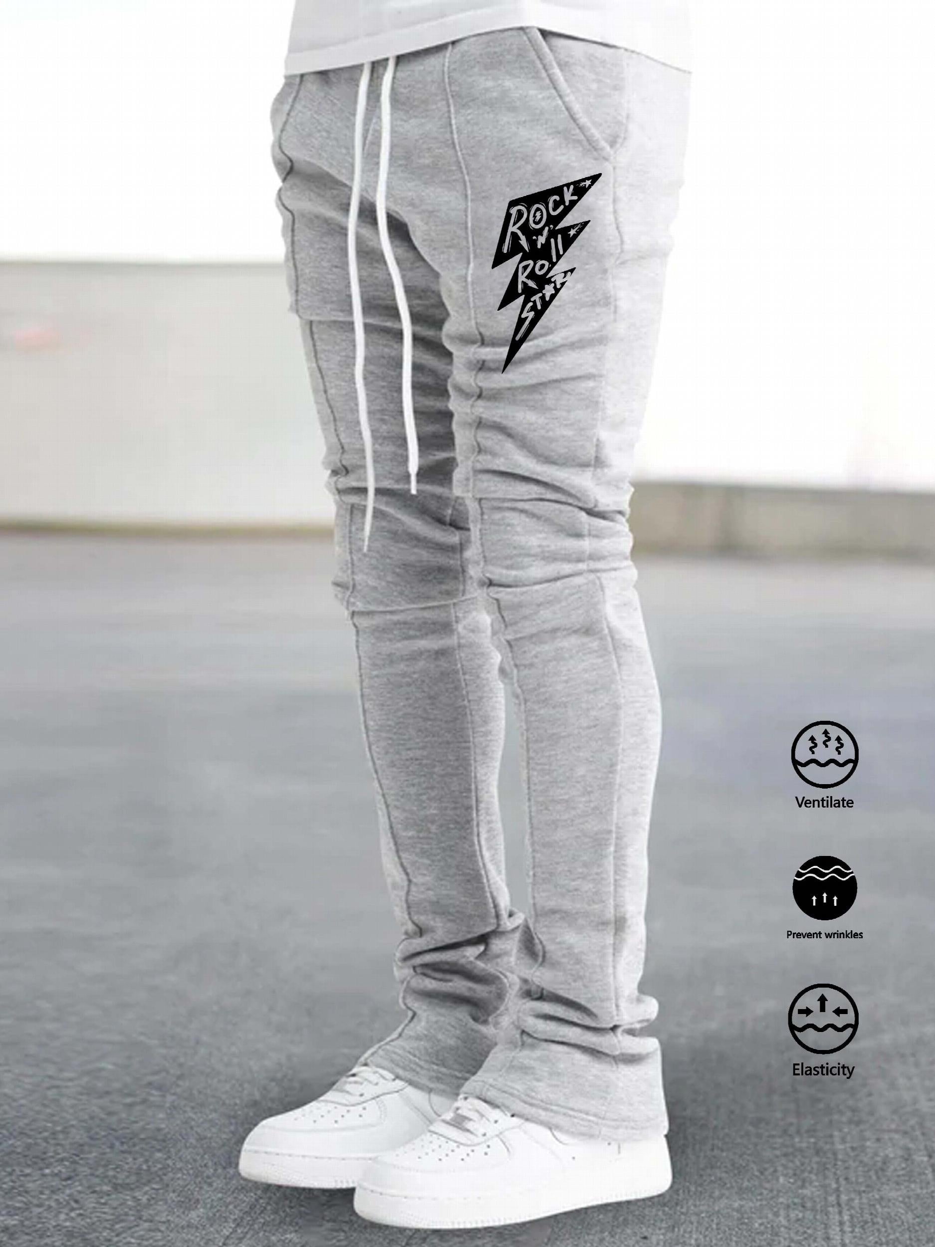 Men's Bell Bottomed Pants Casual Stretch Hip Hop Joggers